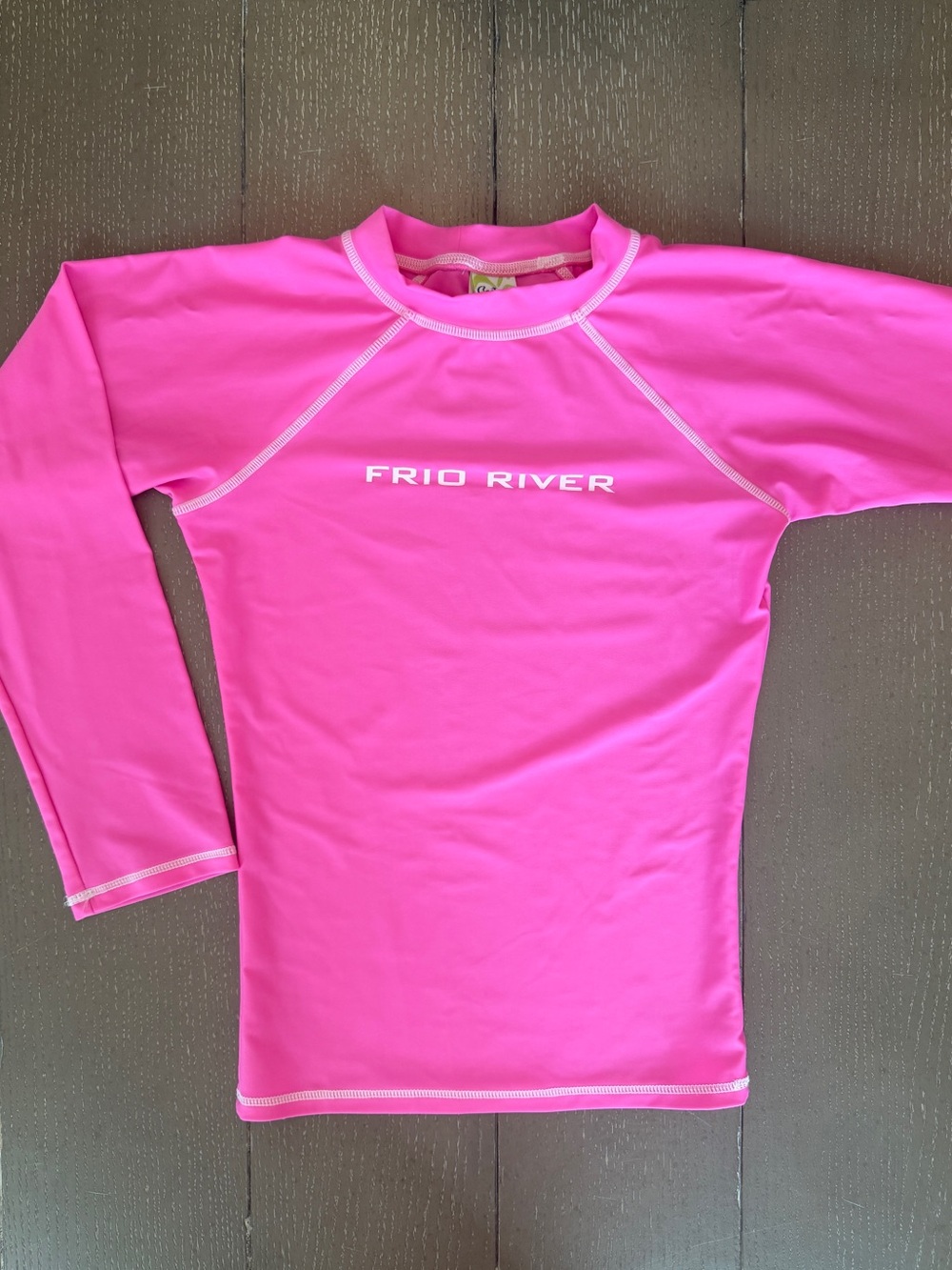 Castaways Girls Frio River Texas Pink Long Sleeve Rash Guard Swim Shirt Size XL
